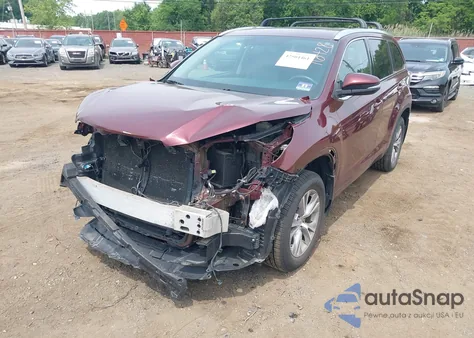 2015 Toyota Highlander Xle V6 из США, поврежденный, VIN 5TDJKRFH1FS168722